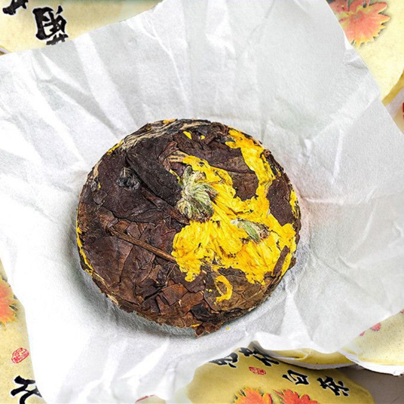 Chrysanthemum White Tea Small Tea Cake Fuding Aged White Tea Cake