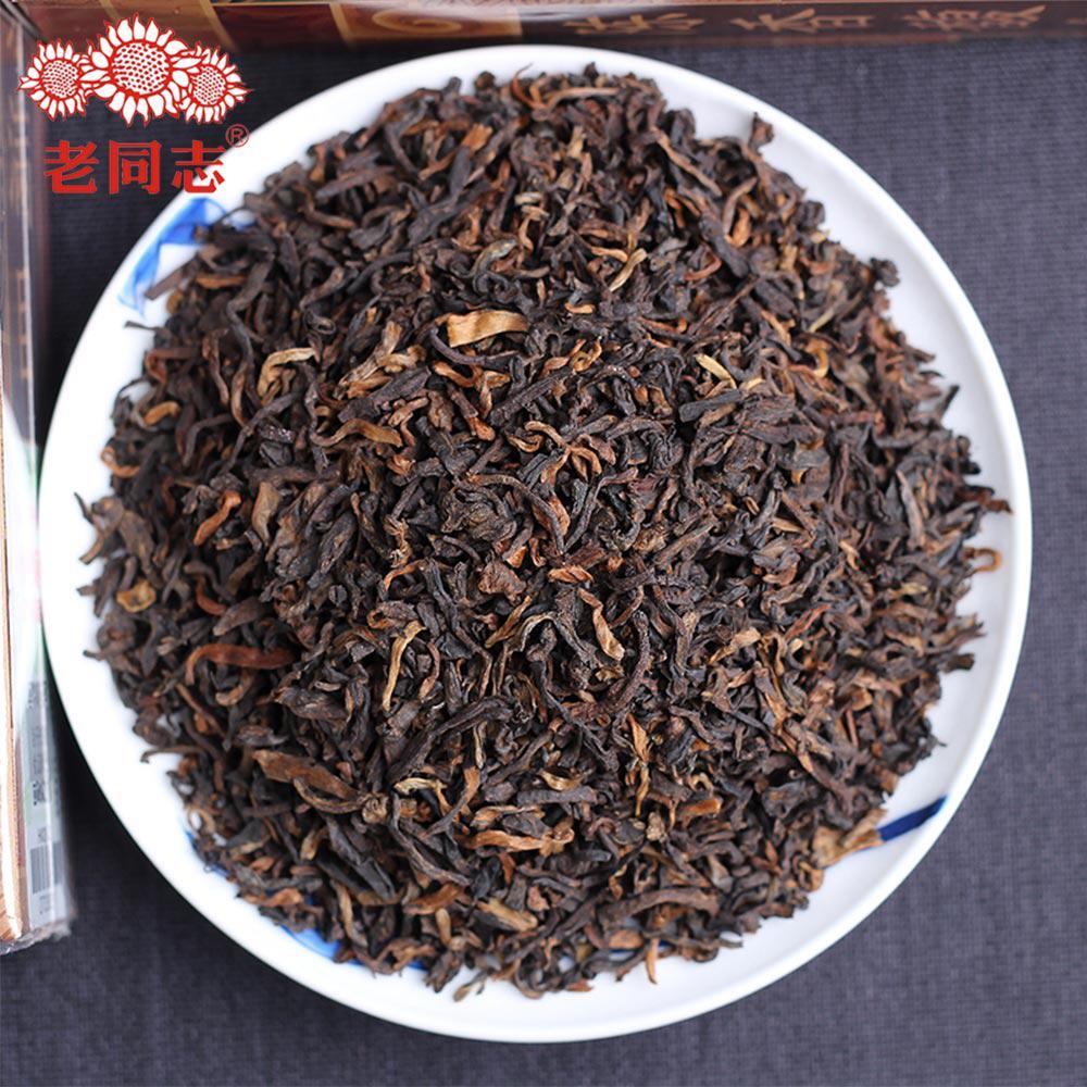 250g Haiwan Tea Organic Puer First Grade Loose Ripe Puer Tea Yunnan Puerh Tea