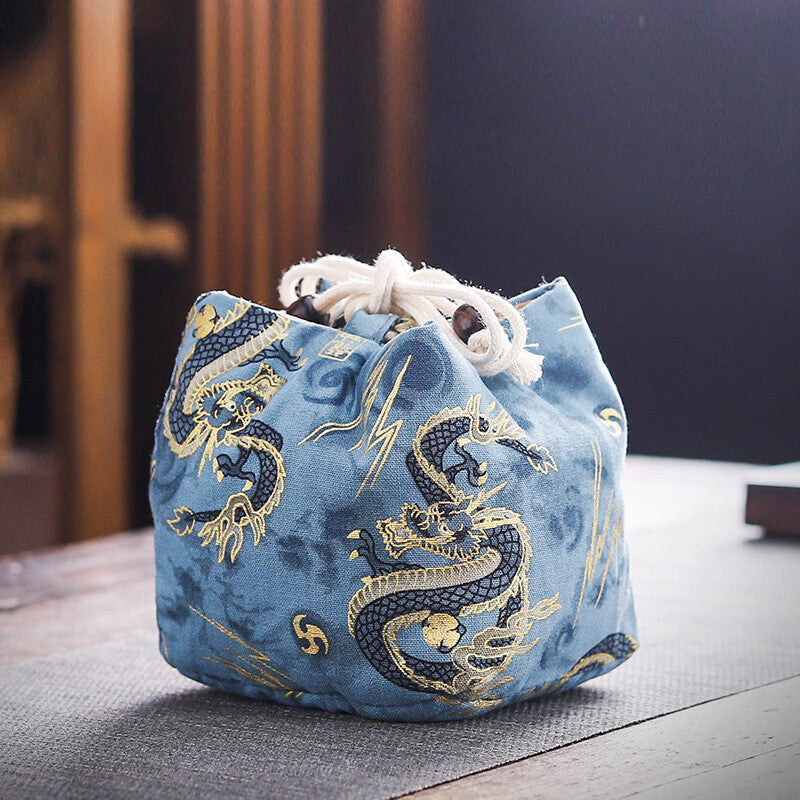 Chinese Tea Teaware Storage Bag Portable Travel Teapot Cup Bag Teacup Cloth Bag