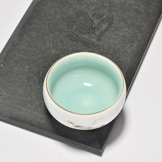 1pc handpainted tea cup LuoHan cup of tea 95ml master cup Chinese kungfu teacup