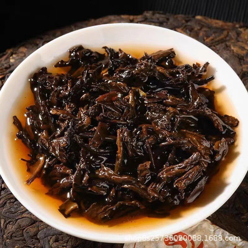 357g Yunnan Pu'er Tea Lincang Iceland Ripe Tea Cake Tea Pu'er Tea Cake