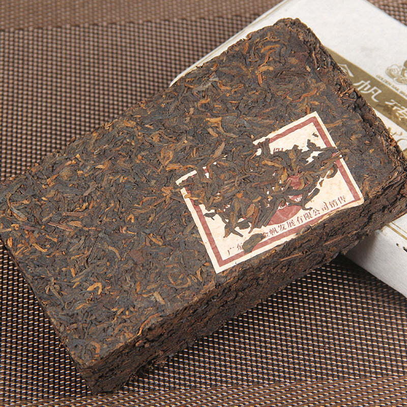 250g Yunnan Organic Aged Tree Old Pu-erh Ripe Tea Brick Chinese Cooked Tea