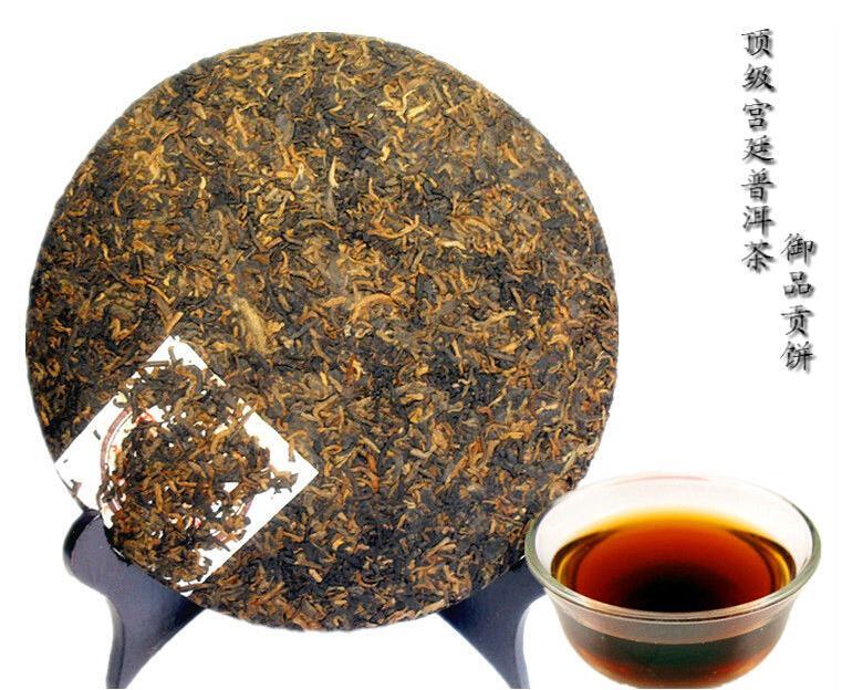 High Quality Pu'er Tea Royal Tribute Cake Puer Tea Menghai Ripe Puer Tea 357g