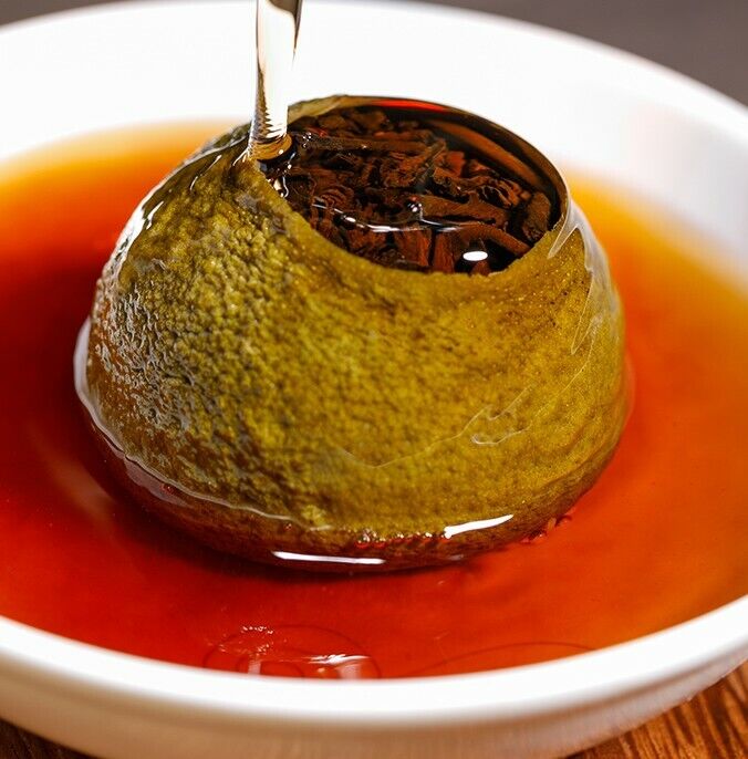 Orange Pu'er Tea Handmade GongTing Puerh Ripe Tea Orange Pu'er Tea Ceremony Tea-