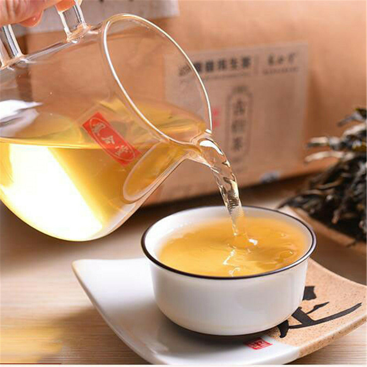 400g Raw Pu-erh Tea Natural Ancient Tree Puer Tea Green Tea Healthy Green Food