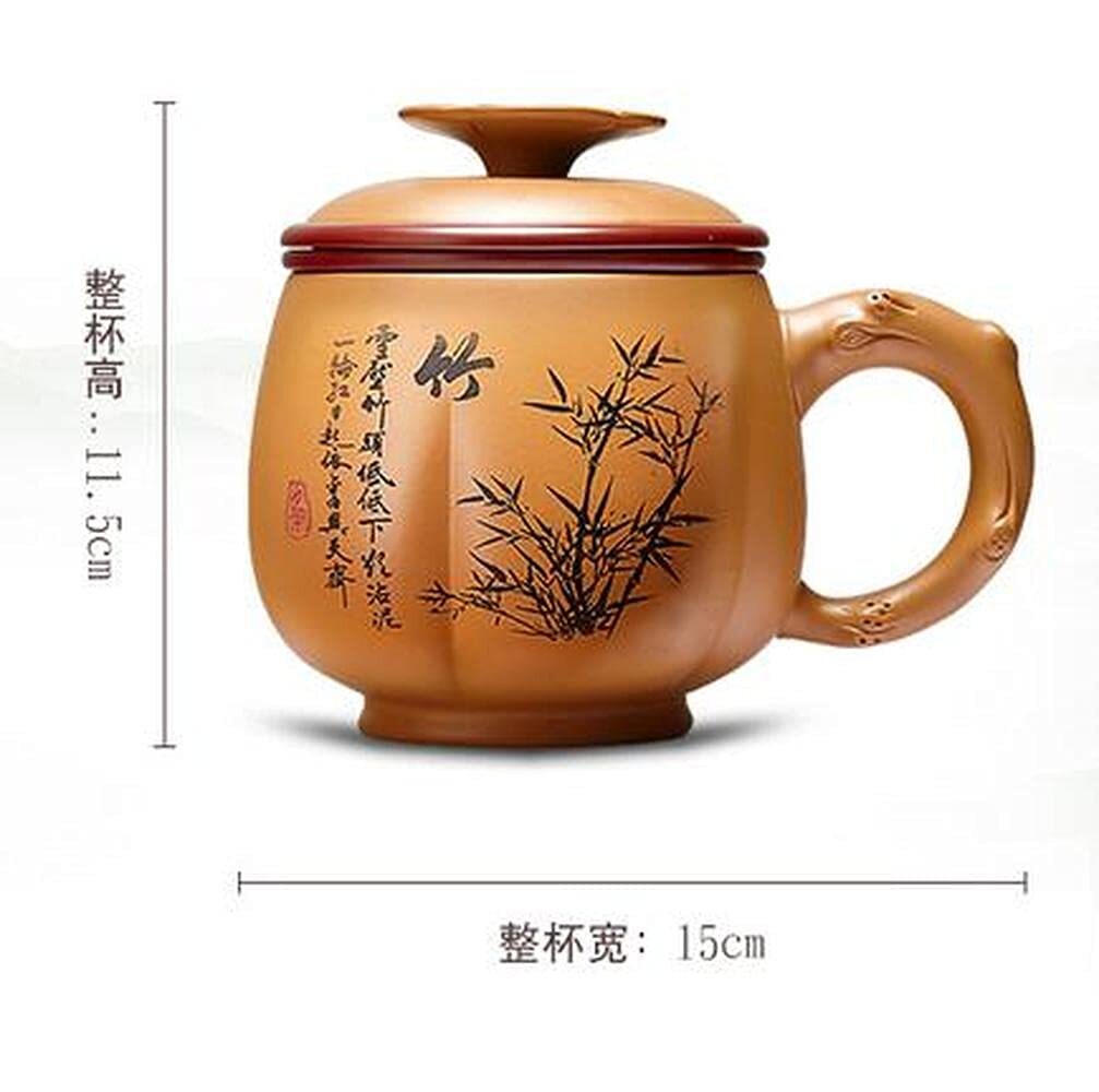 475ml Yixing Purple Clay Filter Tea Water Separation Tea Cup Tea Set Tea Cup Tea