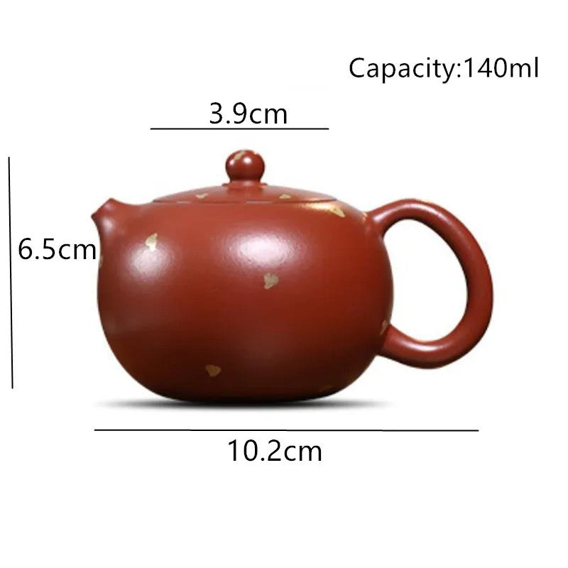 Chinese Yixing Teapot Handmade Zisha Xishi Tea Pot Beauty Tea Infuser Kettle