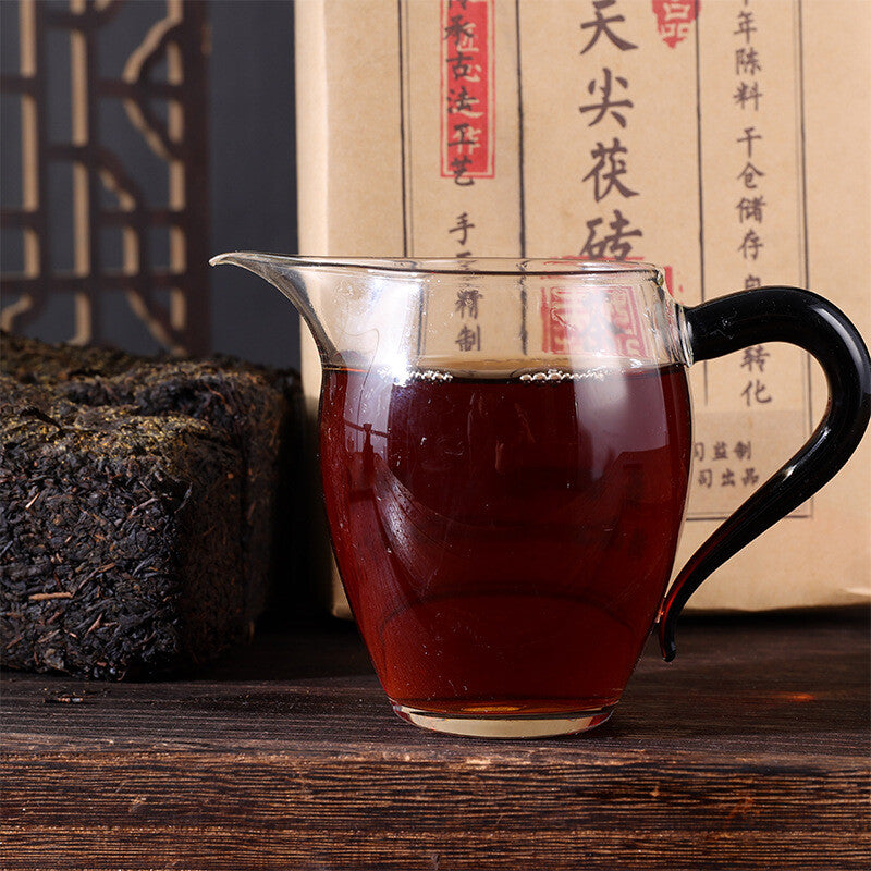 Golden Flower Hand-built Fu Brick Tea Golden Black Tea 1kg Anhua Black Tea