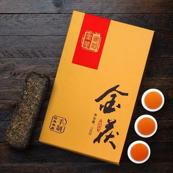 Chinese Tea Hunan Anhua Jinhua Black Brick Tea * Fuzhuang * Jinfu Brick Tea-