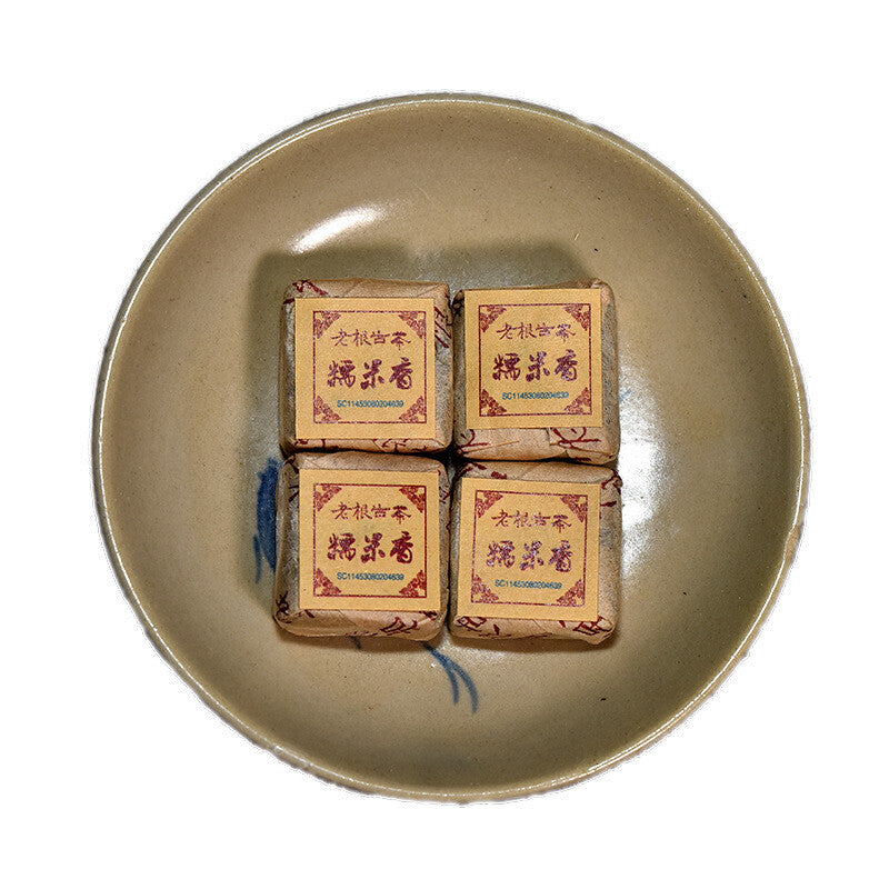 500g Yunnan Pu'er tea glutinous fragrant ripe tea mini small square brick tea