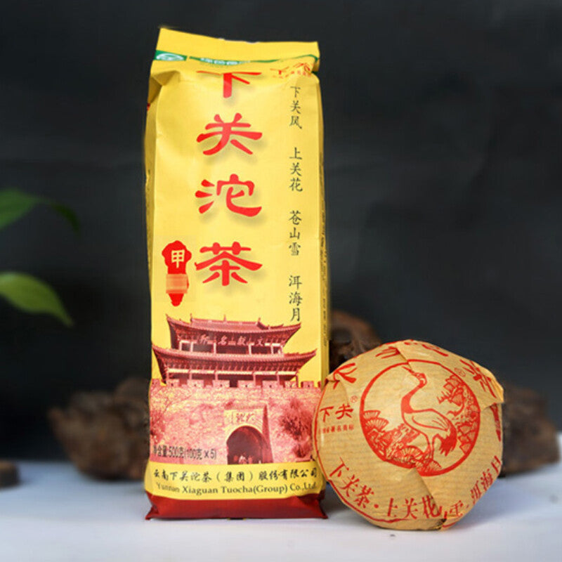 Aged Shen Pu Erh Tea Tuo Cha Xia Guan Raw Puer Tuocha 100g