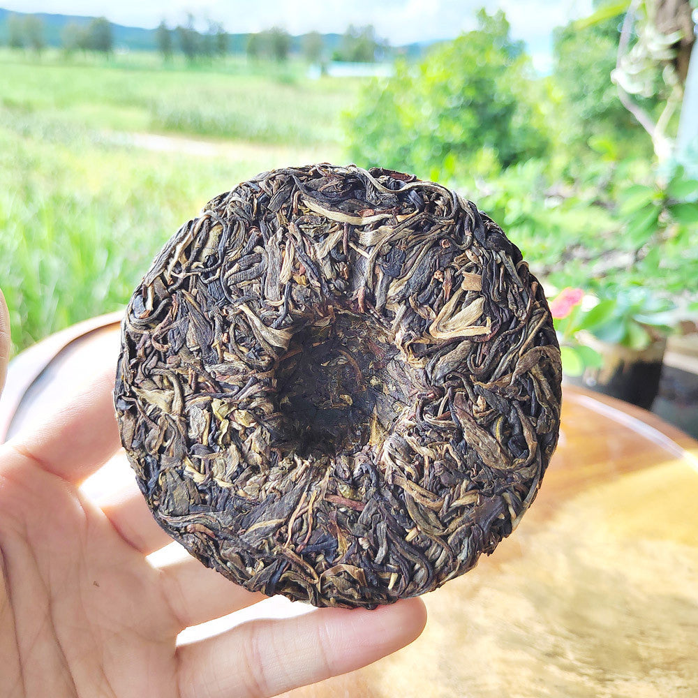 100g Yunnan Pu-erh Tea Cake Raw Puer Tea Organic Chinese Black Tea Healthy Drink