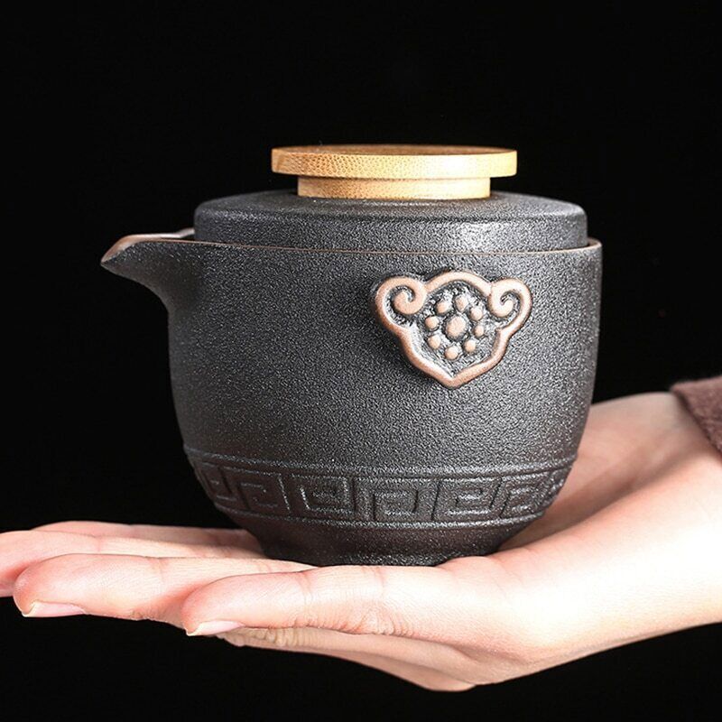 Outdoor Travel Tea Set Tea Set Ceramic Portable Teapot Porcelain Teaset Gaiwan