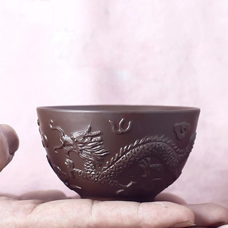 100ml YiXing Purple Clay Tea Cup China Kung Fu Tea Set Large Tea Cup