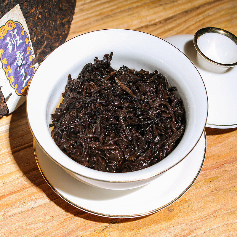 357g Yunnan Pu'er Tea Ripe Tea Cake Lao Banzhang Ripe Tea Cake