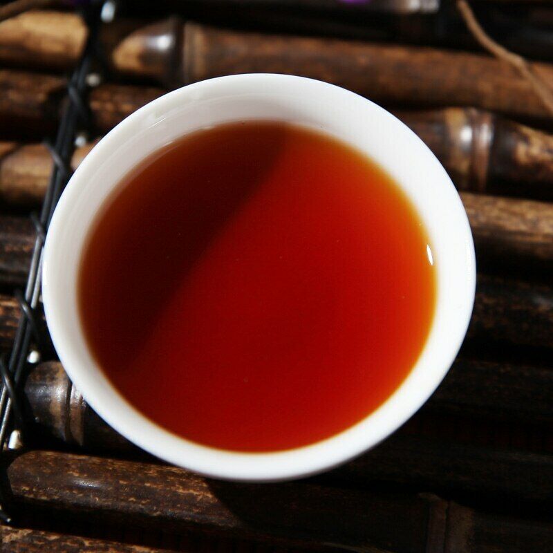 2020 China Tea 7581 Ripe Puer Tea Brick Shu Pu-erh Tea Brick 250g Box Zhong Cha