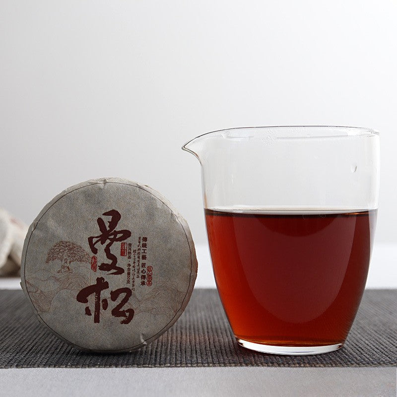 50g Yunnan Pu'er Tea 2022 Menghai Ripe Tea Cake Mansong Mini Small Tea Cake