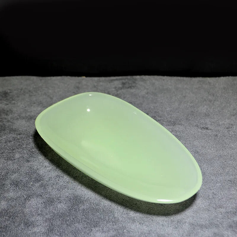 Jade Porcelain Tea Scoop for Pu'er Tea Glass Liu Li Kung Fu Tea Set Accessories