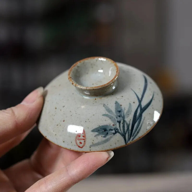 Chinese Gaiwan Pottery Tea Cup Bowl Kung Fu Teacups Ceramic Teaware Tea Tureen