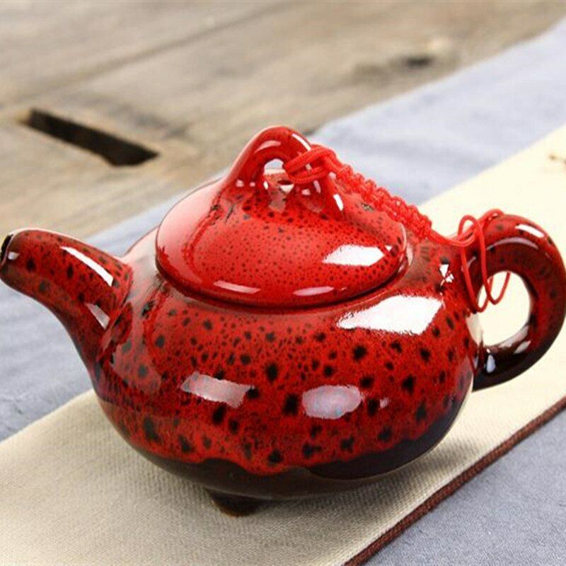 7Pcs Ceramic Tea Sets Taiwan Crack 6 Tea Cups 1 Tea Pot Kung Fu Tea Set Creative