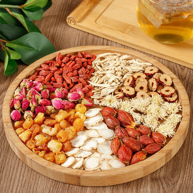 Health Herbal Tea Ginseng Five Treasure Tea Wolfberry Cinnamon Combination Tea