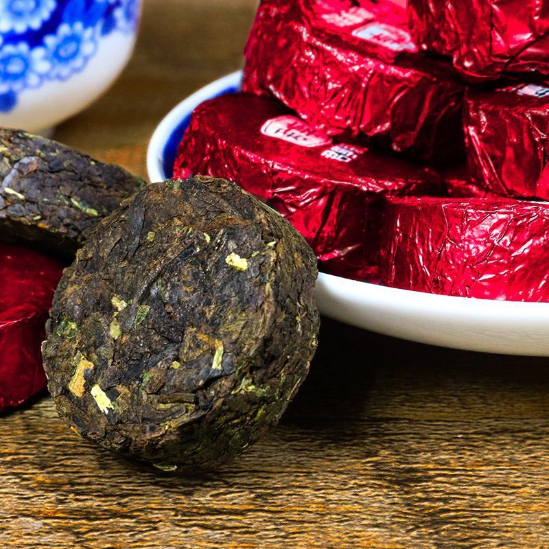 Yunnan Nuoxiang Pu'er Tea Small Tuocha Cake Ripe Tea Grain Packed Black Tea 250g