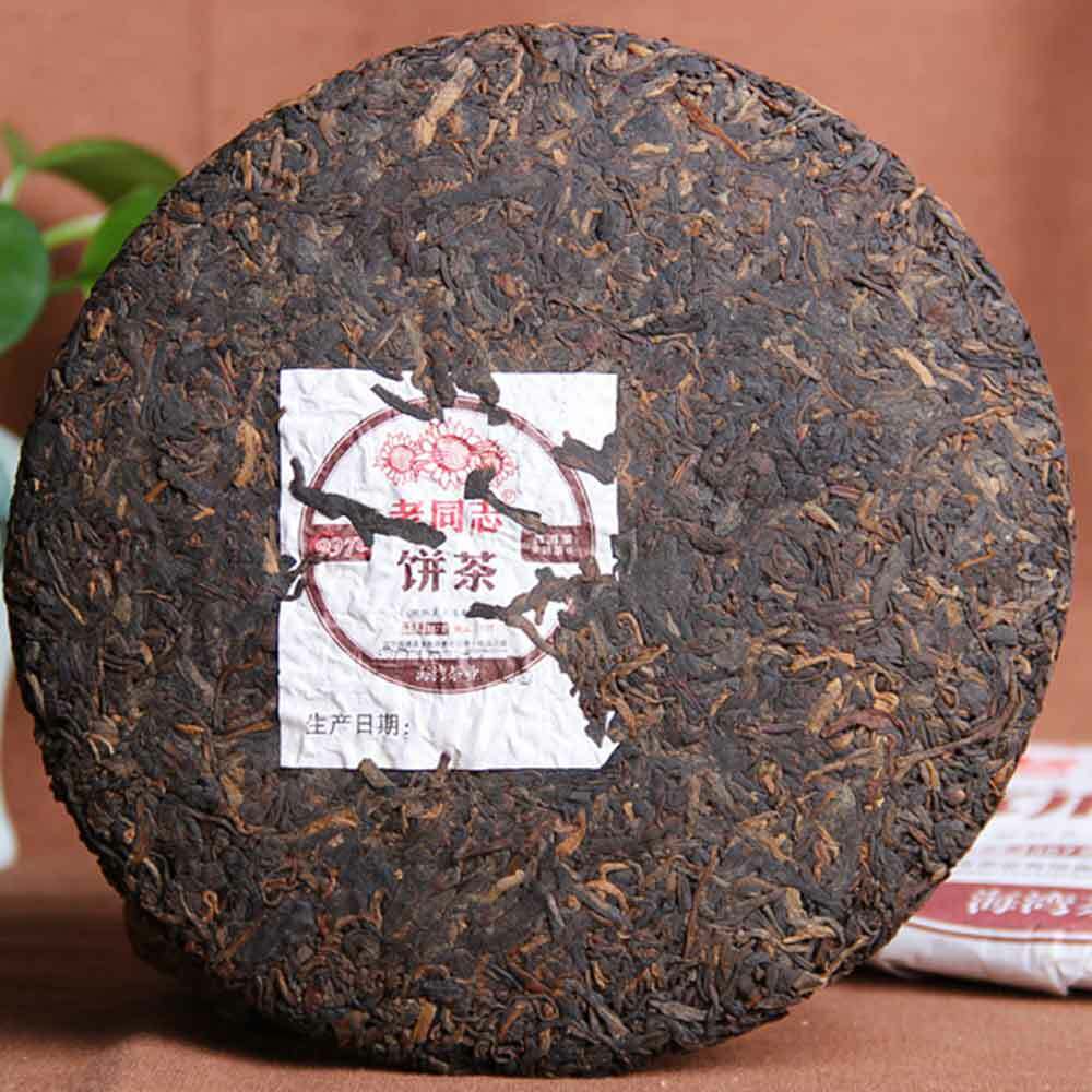 New! HaiWan Premium 9978 (batch 211) Lao Tong Zhi Old Comrade Ripe Puer Tea Cake