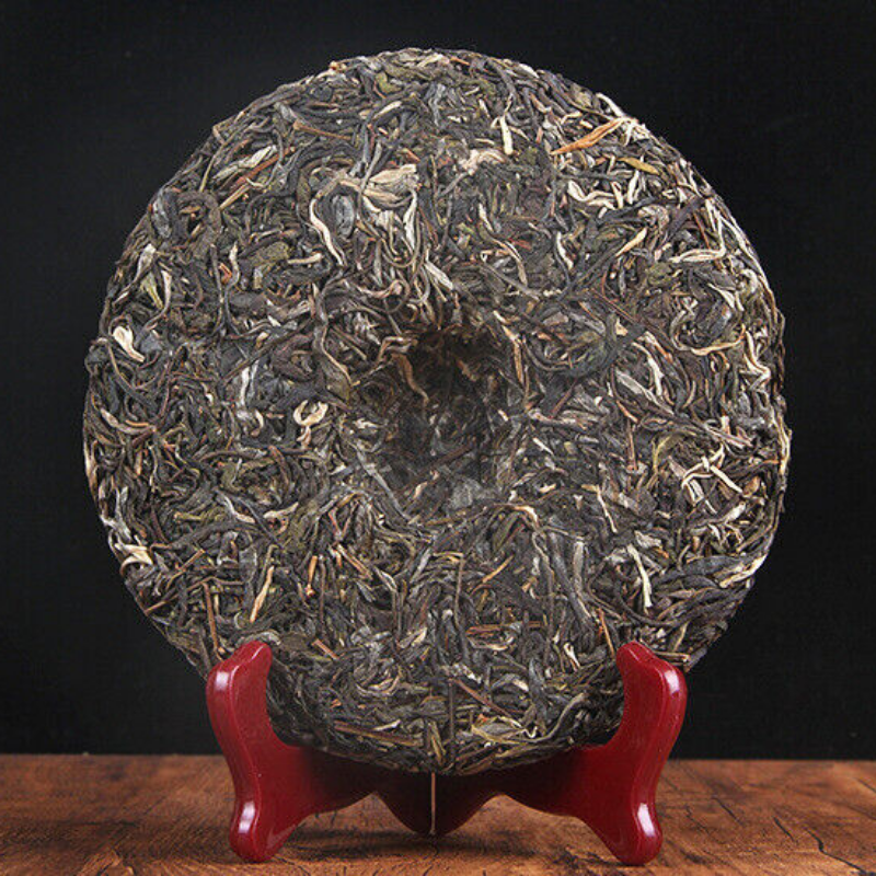 Menghai Bada Mountain Arbor Tea 357g Green Tea Yunnan Pu'er Tea Cha Tea Cake