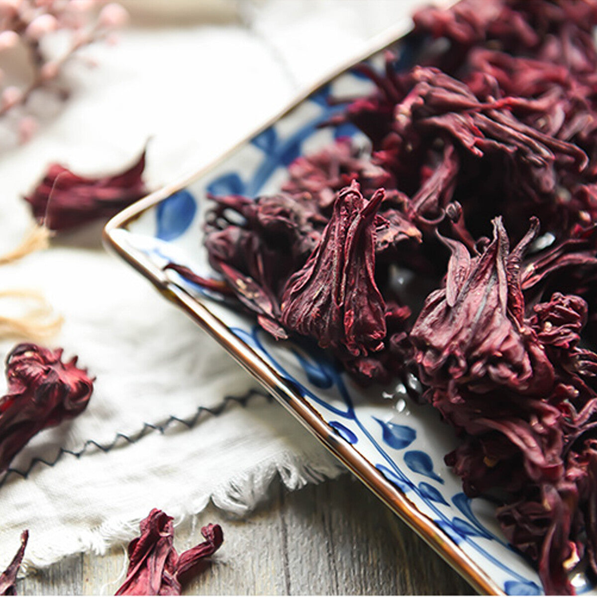 Dried Roselle Tea Flower Tea Leaves Sour Plum Soup Rose Rose Luoshen Flower Tea