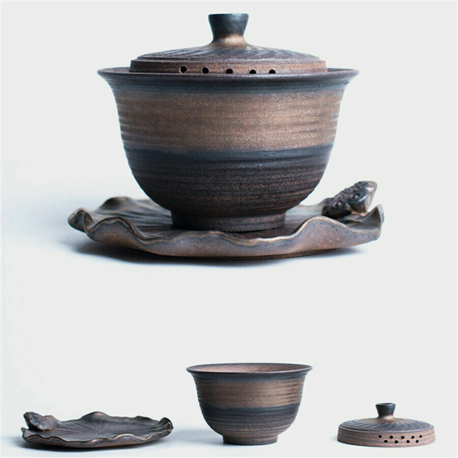 Gaiwan tea Luxury Puer tea maker gaiwan cup saucer kung fu tea set for black tea