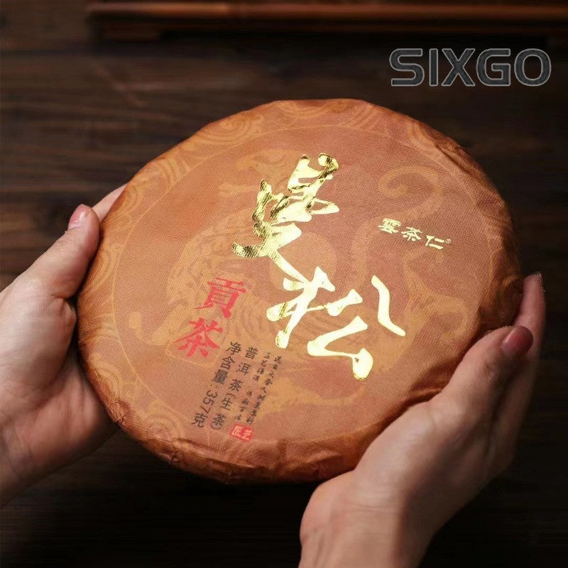 357g Premium Yunnan Menghai Mansong Ancient Tree Gong Tea Pu'er Tea Raw Tea Cake