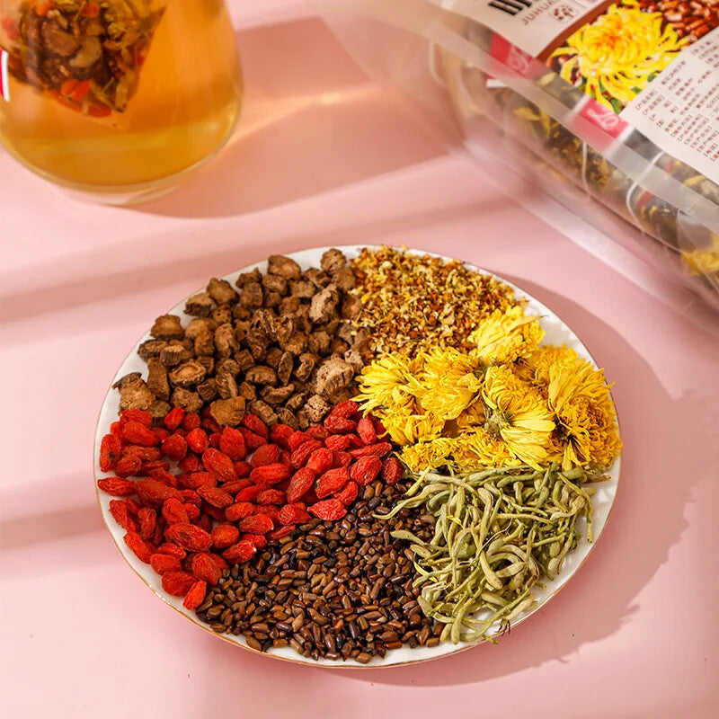 Liver Cleansing Detox Tea Chinese Chrysanthemum Medlar Tea Health Herbal Tea