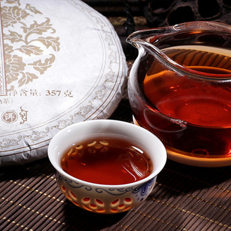 Qing Feng Xiang CHEN XIANG Puer Collection Ripe Pu'er Tea 357g Colourful Yunnan