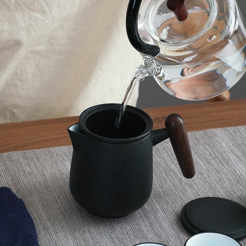 Ceramic Portable Teapot Set Chinese Tea Travel Tea Set Kung Fu Tea Set Drinkware