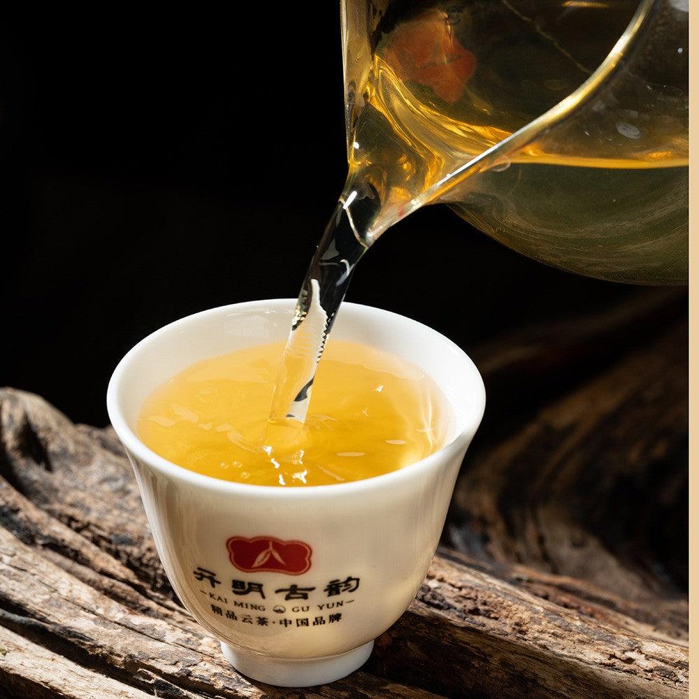500g Spring Tea Ancient Tree Golden Cake Tea Pu'er Tea Raw Tea Small Tea Cake
