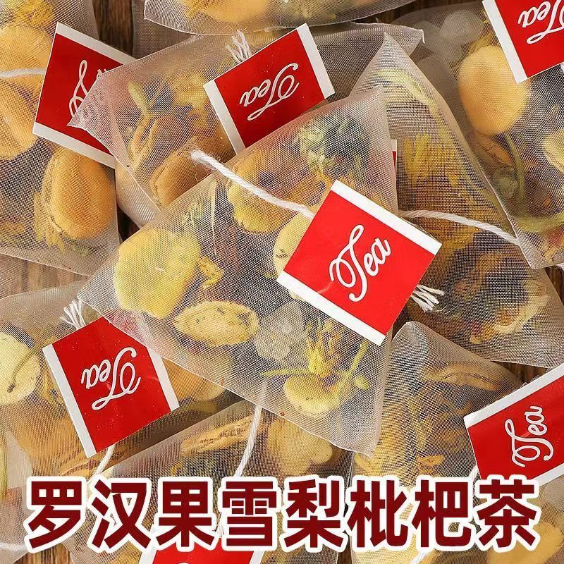 Siraitia grosvenorii loquat snow pear tea licorice tea tea bag drink health tea