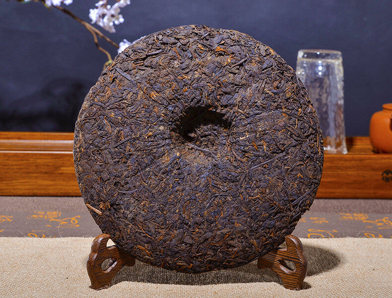 357 Pu'er Ripe Tea Cake Lao Banzhang Ripe Tea Cake Brown Mountain Ancient Tea