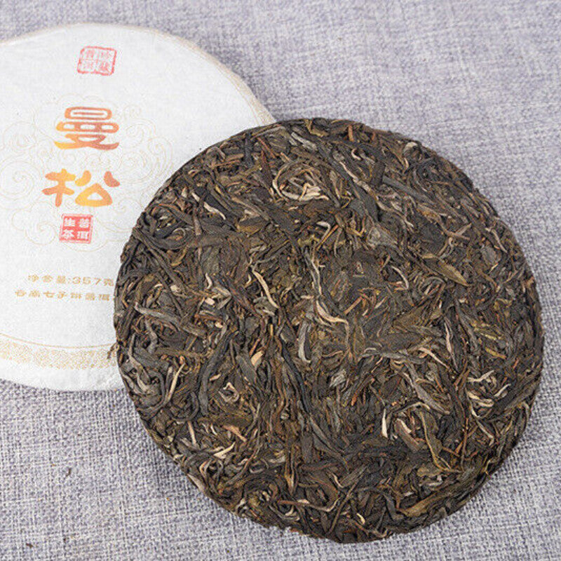 357g/12.59oz Big Tree Tea Tea First Class Pu'er Raw Tea Mansong Spring Tea