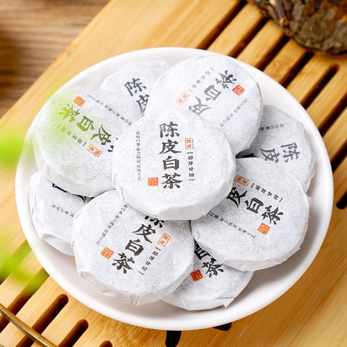 500g Authentic Fuding Tangerine Peel Shoumei old White Tea Bulk Mini Tea Cake