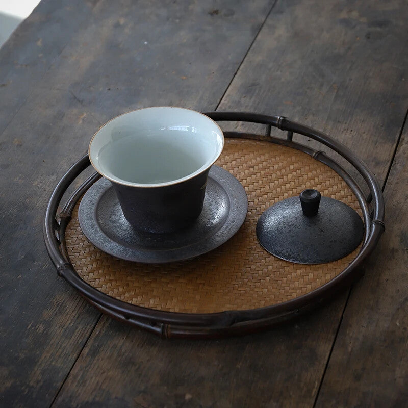 Kung Fu Tea Bowl Tea Set Home Drinkware Ceramic Gaiwan Tea Cup Handmade Tureen