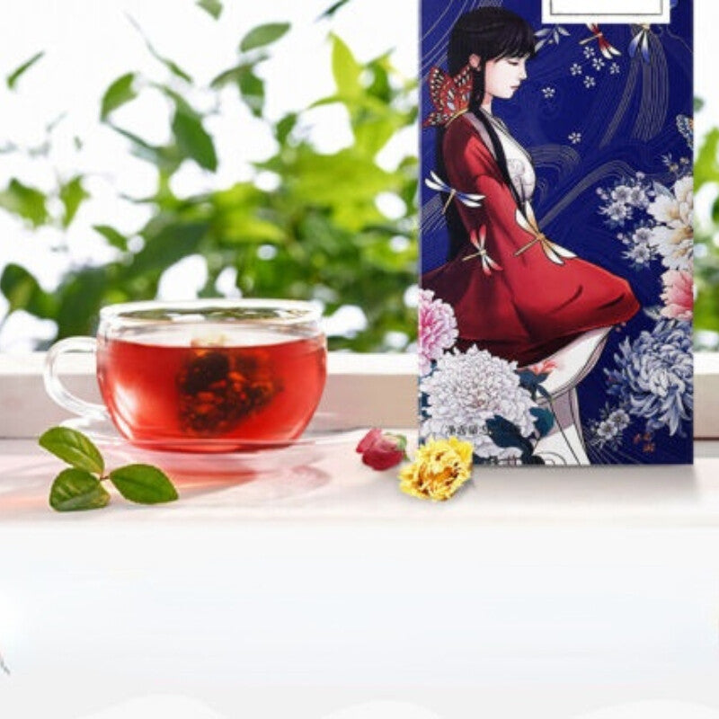 9g*10 Chrysanthemum Tea Camellia Tea Xiaoyao Herbal Chixiaodou Barley Rose Tea