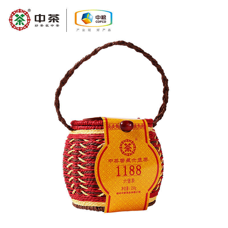 CHINATEA Liu Pao 1188 1st Grade Liu Bao Hei Cha Dark Tea Liubao Loose Tea 250g
