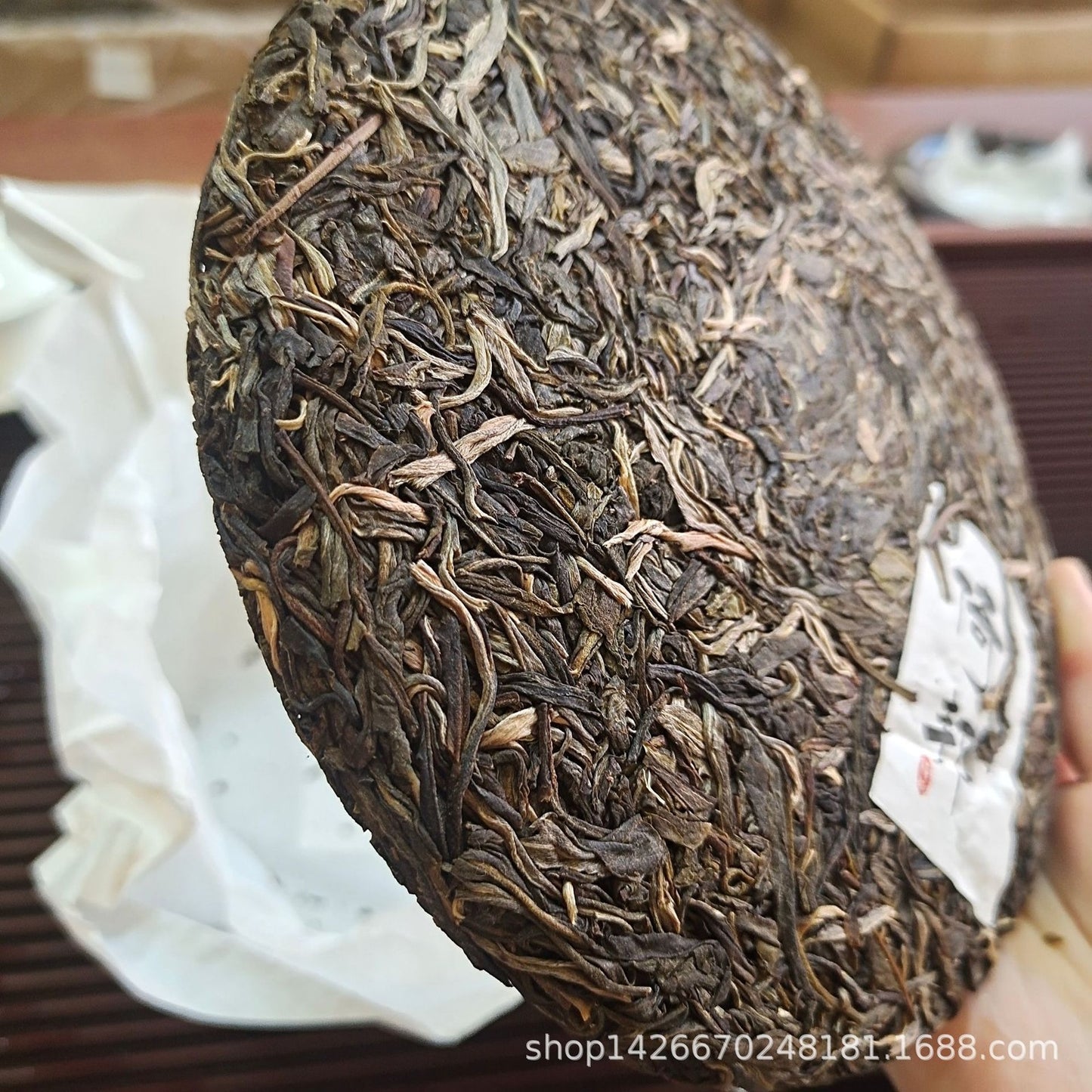 357g 2021 Yunnan Pu'er Tea Qizi Cake Yibang Raw Tea