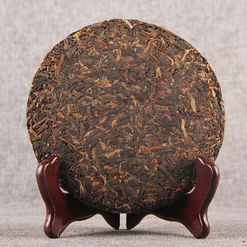 200g Yunnan Menghai Ripe Pu'er Tea Cake Classic Pu-Erh Tea Chinese Slimming Tea