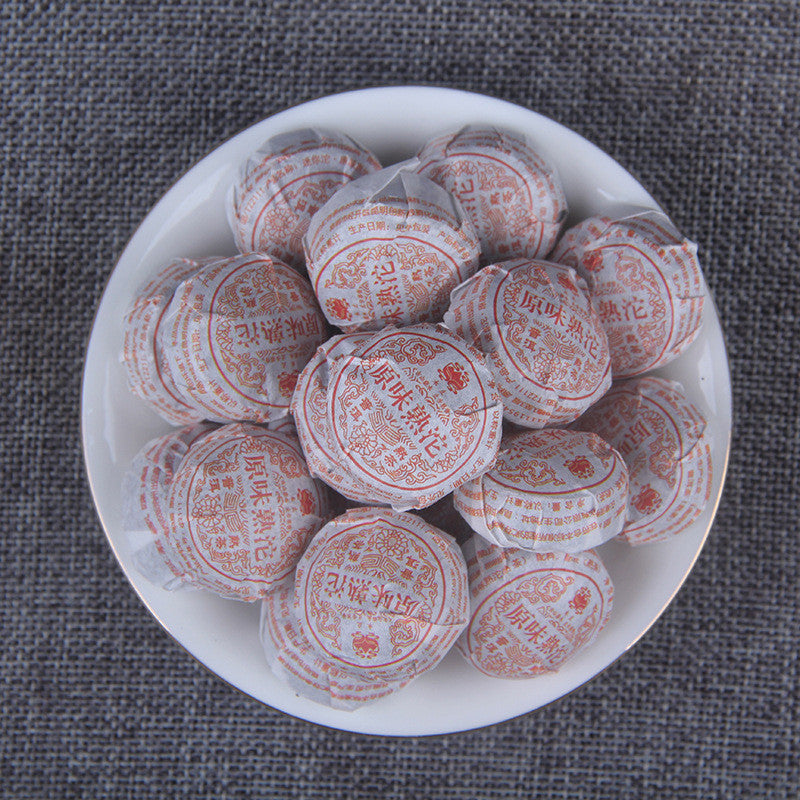 500g Yunnan Menghai Pu-erh Tea Ripe Tea Mini Small Tuo Original Mellow Tea