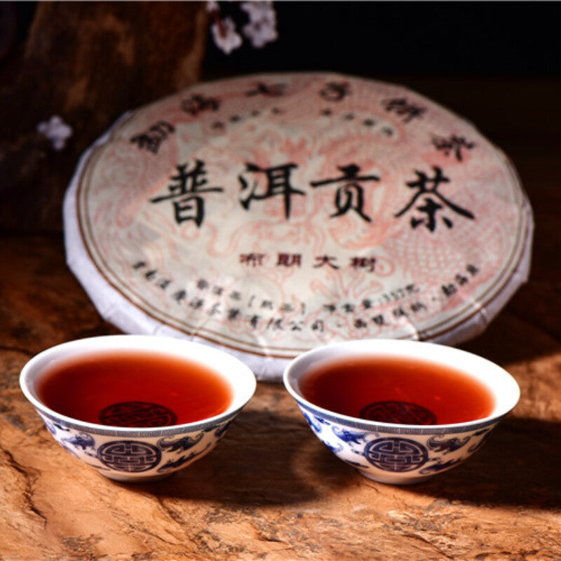 2016 Yunnan Pu-Erh Black Tea High Quality Pu'er Cooked Tea Cake 357g Tribute Tea