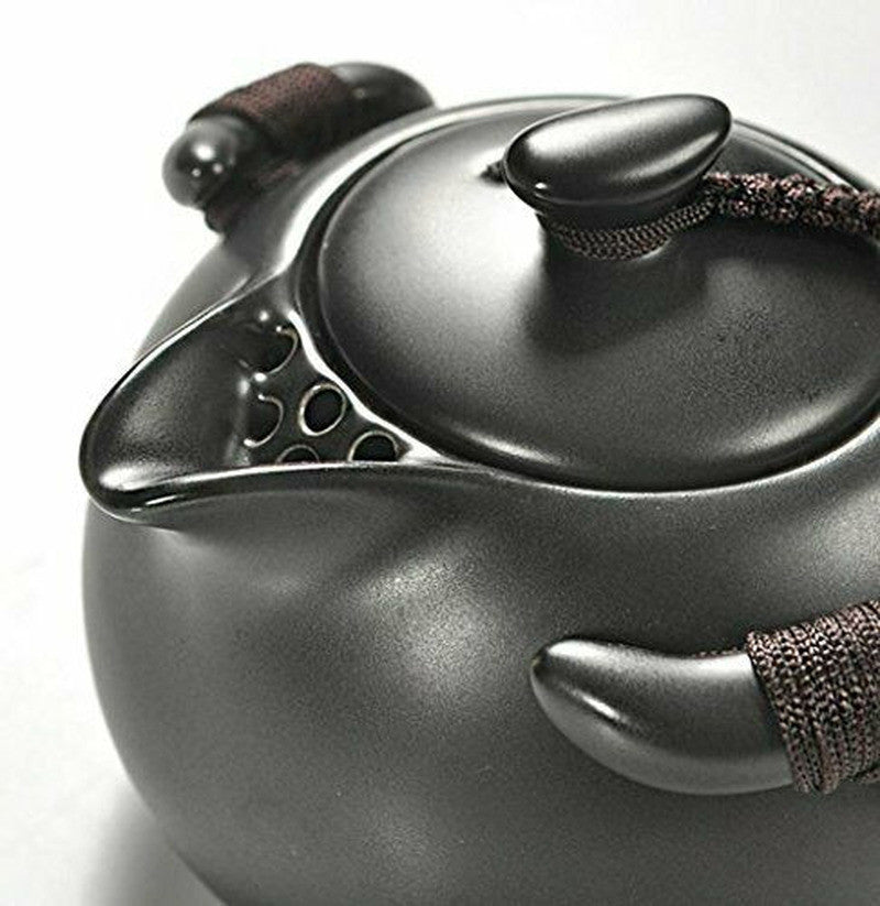 Portable Ceramic Kungfu Tea Set Chinese Style Handmade Teapot and Teacups Travel