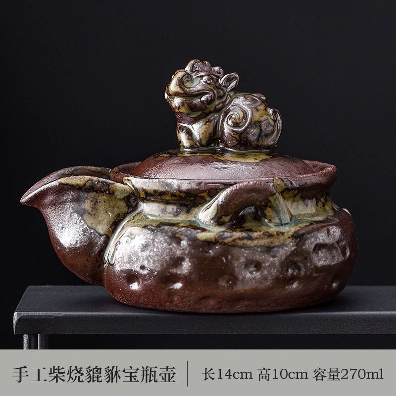 Chinese Handmade Kung Fu Tea Set Tea Pot Panlong Tea Pot Craft Decoration