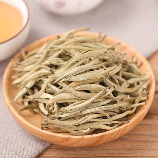 Premium YunNan JingGu White Tea Silver Needle Bai Hao Yin Zhe white tea