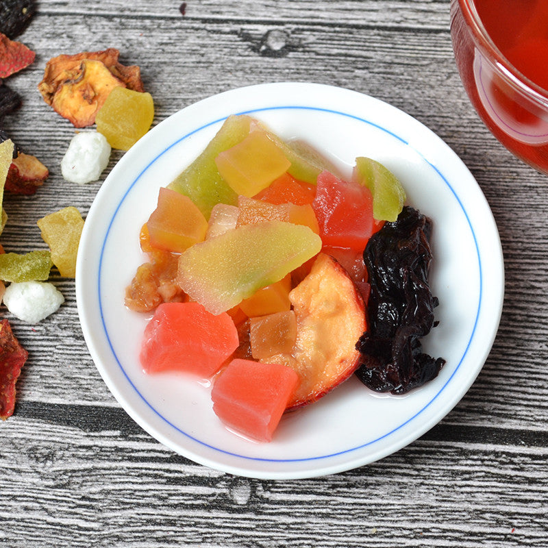 Dried Fruit Tea Paris Champs Flower Tea Orange Cherry Roselle Hawthorn Tea